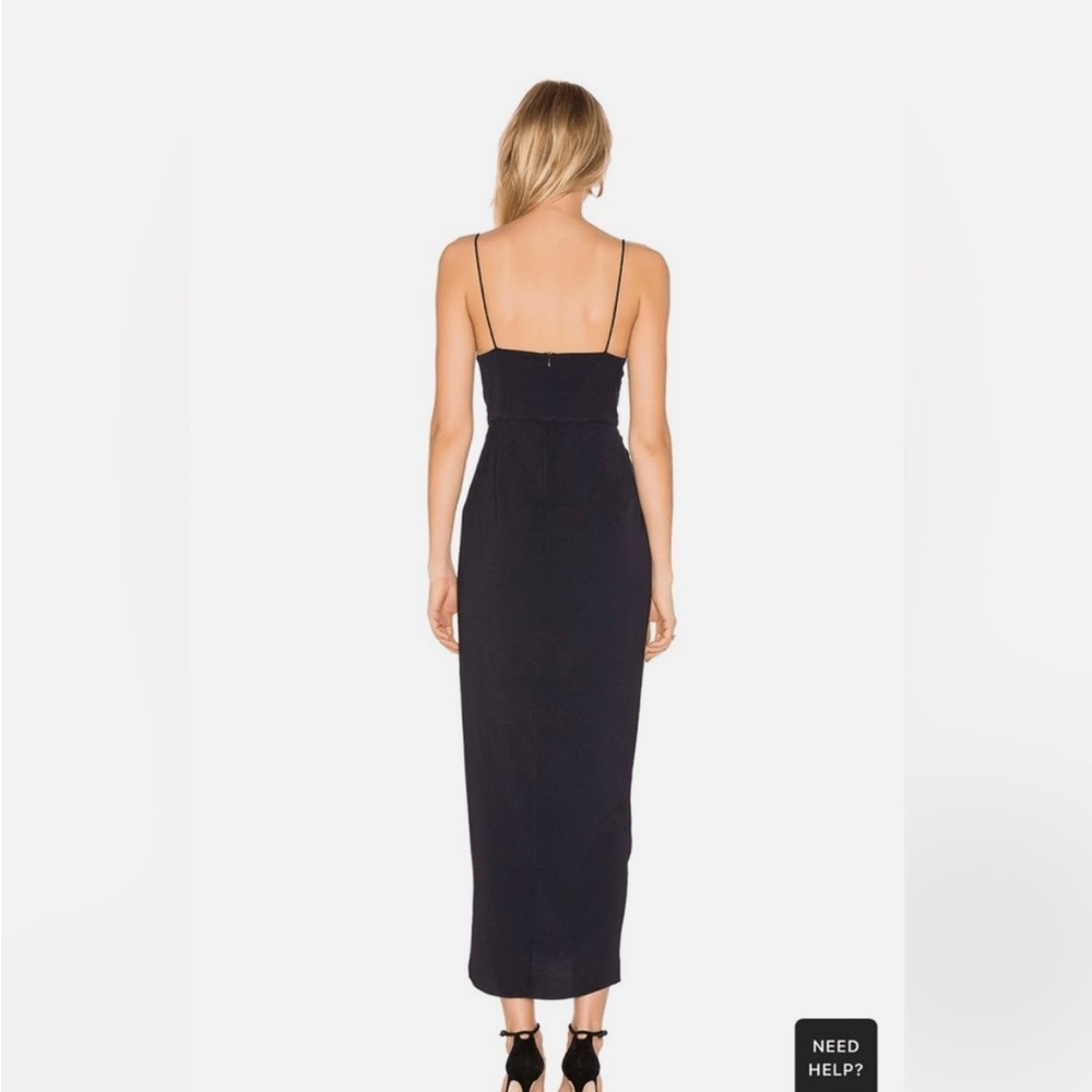 Shona Joy navy blue Spaghetti Strap Sheath Dress - Picture 2 of 7